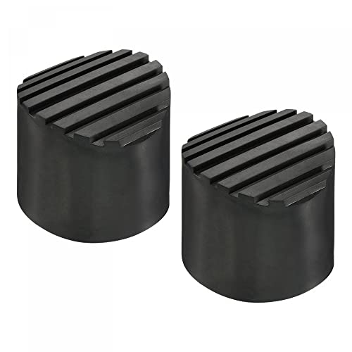 sourcing map Leiter Anti-Rutsch-Füße Matte 60mm ID Gummi Runde Teleskopleiter Zubehör Pad Abdeckung Kissen für Leiterschutz Schwarz 2 Stück von sourcing map