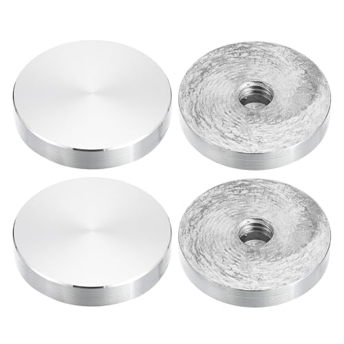 sourcing map M10 Gewinde 40mm Durchmesser Runde Form Aluminium Scheibe Hardware 4 Stück, Aluminium Kreis Scheibe Glas Top Adapter für Glastisch sourcing map M10 Gewinde 40mm Durchmesser Runde Form Aluminium Scheibe Hardware 4 Stück, Aluminium Kreis Scheibe Glas Top Adapter für Glastisch von sourcing map