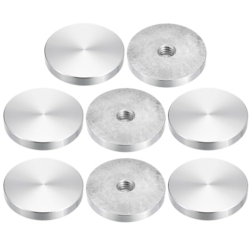 sourcing map M10 Gewinde 50mm Durchmesser Runde Form Aluminium Scheibe Hardware 8 Stück, Aluminium Kreis Scheibe Glas Top Adapter für Glastisch sourcing map M10 Gewinde 50mm Durchmesser Runde Form Aluminium Scheibe Hardware 8 Stück, Aluminium Kreis Scheibe Glas Top Adapter für Glastisch von sourcing map