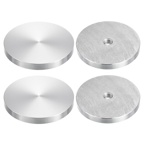 sourcing map M10 Gewinde 60mm Durchmesser Runde Form Aluminium Scheibe Hardware 4 Stück, Aluminium Kreis Scheibe Glasplatte Adapter für Glastisch sourcing map M10 Gewinde 60mm Durchmesser Runde Form Aluminium Scheibe Hardware 4 Stück, Aluminium Kreis Scheibe Glasplatte Adapter für Glastisch von sourcing map