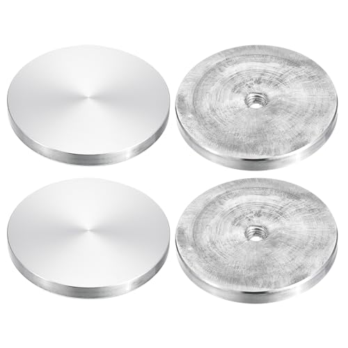 sourcing map M10 Gewinde 70mm Durchmesser Runde Form Aluminium Scheibe Hardware 4 Stück, Aluminium Kreis Scheibe Glasplatte Adapter für Glastisch sourcing map M10 Gewinde 70mm Durchmesser Runde Form Aluminium Scheibe Hardware 4 Stück, Aluminium Kreis Scheibe Glasplatte Adapter für Glastisch von sourcing map