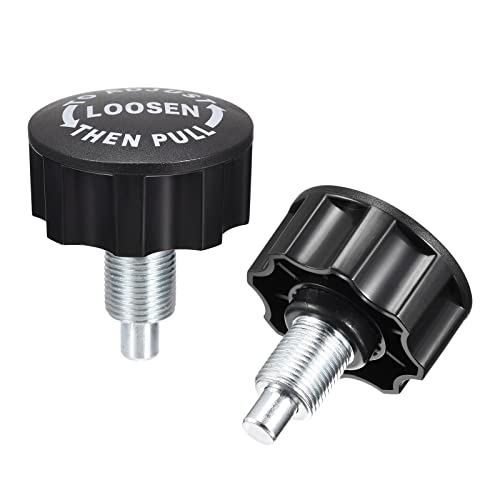 sourcing map M16 Pull Pin Spring Knob Ersatzteile für Home Fitness Höhenverstellung Schrauben Ausrüstung schwarz 2 Stück sourcing map M16 Pull Pin Spring Knob Ersatzteile für Home Fitness Höhenverstellung Schrauben Ausrüstung schwarz 2 Stück von sourcing map