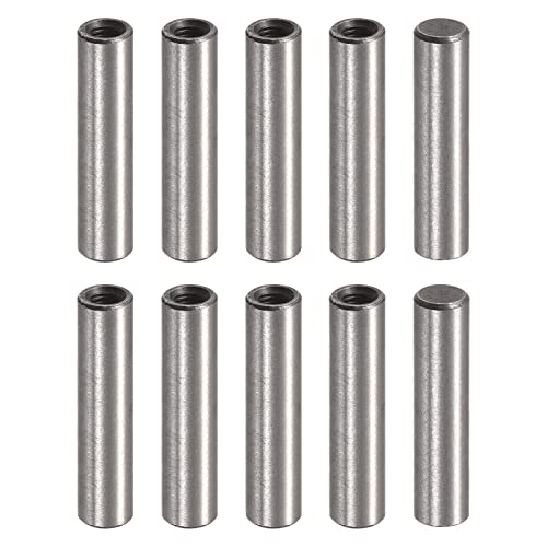 sourcing map M3 Innengewinde Dübelbolzen 10 Stück 5 x 20 mm Chamfering Flat Carbon Steel Cylindrical Pin Bed Bookshelf Metal Devices Industrial Pins von sourcing map