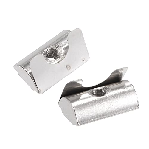 sourcing map M4 Rolle in Feder T-Mutter mit Federblech aus Karbonstahl für 3030/4040 Serie Aluminium-Extrusionsprofilschiene mit 8 mm Schlitz, 25 Stück sourcing map M4 Rolle in Feder T-Mutter mit Federblech aus Karbonstahl für 3030/4040 Serie Aluminium-Extrusionsprofilschiene mit 8 mm Schlitz, 25 Stück von sourcing map