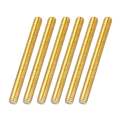 sourcing map M6 x 70 mm Vollgewindestange, Messing, Rechtshänder, Allgewinde-Schraubbolzen für Möbelmontage, 1 mm Teilung, 6 Stück sourcing map M6 x 70 mm Vollgewindestange, Messing, Rechtshänder, Allgewinde-Schraubbolzen für Möbelmontage, 1 mm Teilung, 6 Stück von sourcing map