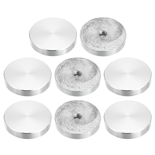 sourcing map M8 Gewinde 40mm Durchmesser Runde Form Aluminium Scheibe Hardware 8 Stück, Aluminium Kreis Scheibe Glasplatte Adapter für Glastisch sourcing map M8 Gewinde 40mm Durchmesser Runde Form Aluminium Scheibe Hardware 8 Stück, Aluminium Kreis Scheibe Glasplatte Adapter für Glastisch von sourcing map