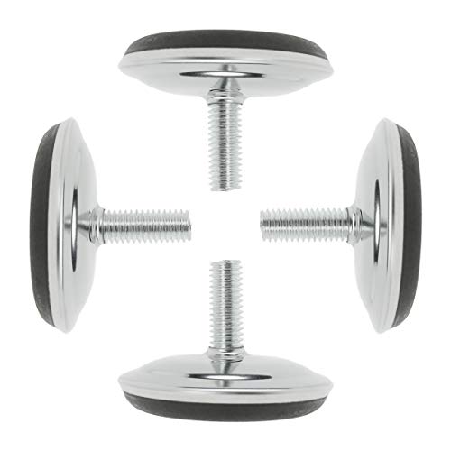 sourcing map M8 x 20 x 50mm Schraube auf Möbel Gleiten Nivellierfüße Einstellbare Leveler Pad für industrielle Maschine Kabinett Stuhl Bein 4 Pack von sourcing map