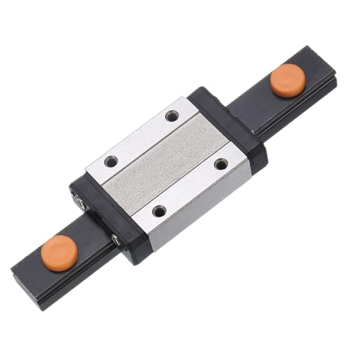sourcing map MGN12 100 mm Linearführungsschiene mit MGN12H Gleitschlitten Blocklager Stahl und Kunststoff Mini MGN12 Linearführung für DIY 3D-Drucker und CNC-Maschine von sourcing map