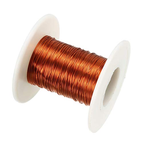 sourcing map Magnet Draht Emailliert Kupferdraht Wicklung 49,2 ''Länge 0,31mm Durchmesser von sourcing map