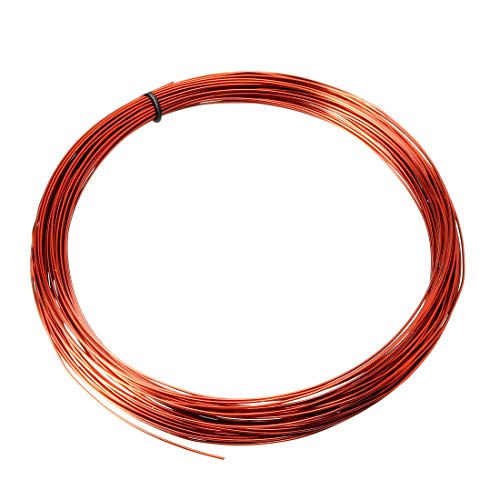 sourcing map Magnet Kabel Kupferlackdraht Wicklung Spule 0,71mm Durchmesser 49" Länge von sourcing map