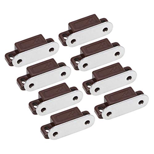 sourcing map Magnetic Magnetische Schrank und Tür Latch Magnet fängt Küche latch|magnetic Catch Latch Braun 8 Stück von sourcing map