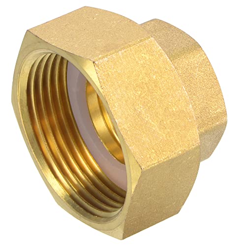 sourcing map Messing Rohrverschraubung Wasserzähler Kupplung G1-1/4 x G3/4 Buchse Sechskant Anschlussadapter 33mm Länge sourcing map Messing Rohrverschraubung Wasserzähler Kupplung G1-1/4 x G3/4 Buchse Sechskant Anschlussadapter 33mm Länge von sourcing map