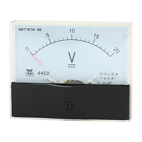 sourcing map Messung Werkzeug Analog Panel Voltmeter DC 0-20V Messung Range Umfang von sourcing map