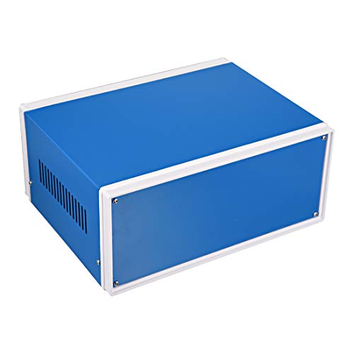 sourcing map Metall Blau Projekt Anschlusskasten Gehäuse 250x190x110mm / 9.84x7.48x4.33 Zoll DE de von sourcing map