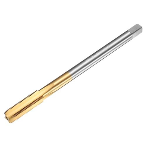 sourcing map Metrischer Gewindebohrer M10 x 1 H2 130 mm gerade Nut-Gewinde-Fräsmaschine Gewindebohrer Gewindeschneidwerkzeug von sourcing map