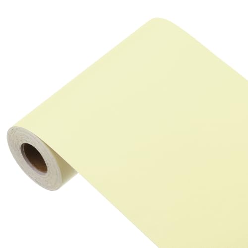 sourcing map Milch gelbe Tapete, zum Abziehen und Aufkleben, gelbes Kontaktpapier, einfarbig, Vinyl, selbstklebend, dekorativ für Wandverkleidung, 998,2 x 15 cm sourcing map Milch gelbe Tapete, zum Abziehen und Aufkleben, gelbes Kontaktpapier, einfarbig, Vinyl, selbstklebend, dekorativ für Wandverkleidung, 998,2 x 15 cm von sourcing map