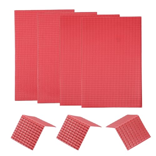 sourcing map Miniatur Dachziegel PVC Modell Dachziegel Mini Heimwerker Dachziegel Modell Bau Set für Modellbau Puppenhäuser Garten Schleifentisch 29.5x19.5cm/1.16x0.76" Rot Pack von 4 1:75 sourcing map Miniatur Dachziegel PVC Modell Dachziegel Mini Heimwerker Dachziegel Modell Bau Set für Modellbau Puppenhäuser Garten Schleifentisch 29.5x19.5cm/1.16x0.76" Rot Pack von 4 1:75 von sourcing map