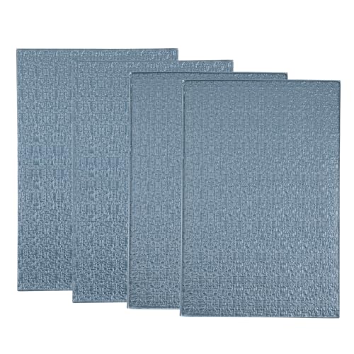 sourcing map Miniatur Dachziegel PVC Modell Dachziegel Mini Heimwerker Dachziegel Modell Bau Set für Puppenhäuser Garten Schleifentisch 29.5x19.5cm/1.16x0.76" Dunkel Grau Pack von 4 1:25 von sourcing map