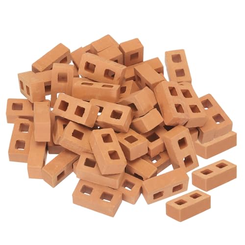 sourcing map Miniatur Ziegelstein Lehm Mini Wand Ziegel Modell Ziegelbau Set für Modellbau Puppen Haustier Häuser Garten Rot Pack von 50 Skala 1/12 28x14x9.5mm/1.1x0.55x0.37" sourcing map Miniatur Ziegelstein Lehm Mini Wand Ziegel Modell Ziegelbau Set für Modellbau Puppen Haustier Häuser Garten Rot Pack von 50 Skala 1/12 28x14x9.5mm/1.1x0.55x0.37" von sourcing map