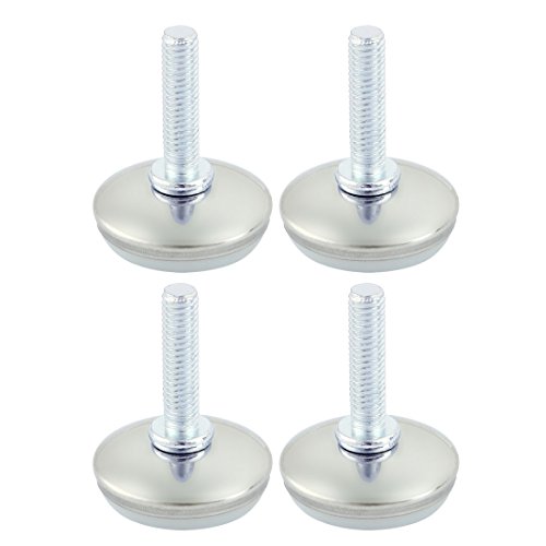 sourcing map Möbelfüße Verstellbar M8 8mm Gewinde Dia runde Basis metallischer Möbelgleiter mit Schraube 4 Stück sourcing map Möbelfüße Verstellbar M8 8mm Gewinde Dia runde Basis metallischer Möbelgleiter mit Schraube 4 Stück von uxcell
