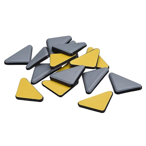 sourcing map Möbelgleiter 20Stk 35x35x45mm - PTFE Dreieck Schieberegler Selbstklebend Stuhlgleiter Stuhlbein Bodenschoner für Teppich Hartholzboden von sourcing map