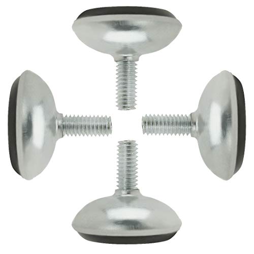sourcing map Möbelgleiter 4 pcs Nivellierfüße M6 x 15 x 30mm Einstellbarer Leveler Schutz für Stuhlbein de von sourcing map