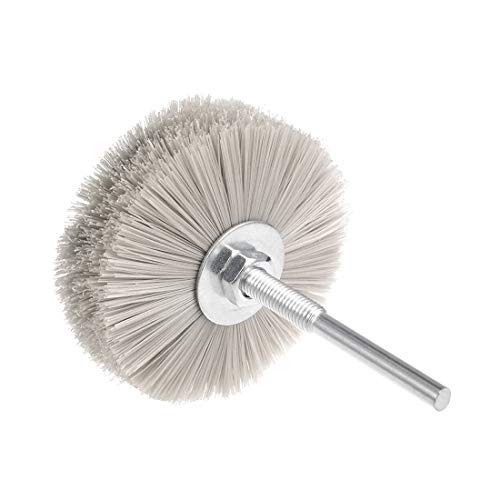 Nylon Wheel Brush 600 Grits Abrasive Grinding Head with 6mm Threaded Shank von sourcing map