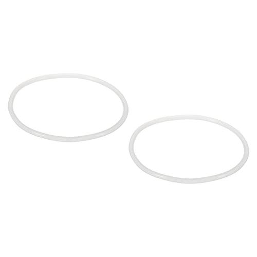 sourcing map O-Ringe Passt 10" Wasserfilter Gehäuse 87x4mm Silikon Ersatz O-Ringe Weiß 2Paket von sourcing map
