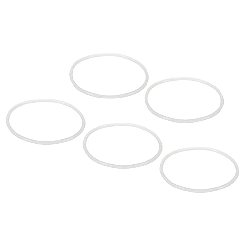 sourcing map O-Ringe Passt 10" Wasserfilter Gehäuse 87x4mm Silikon Ersatz O-Ringe Weiß 5Paket von sourcing map
