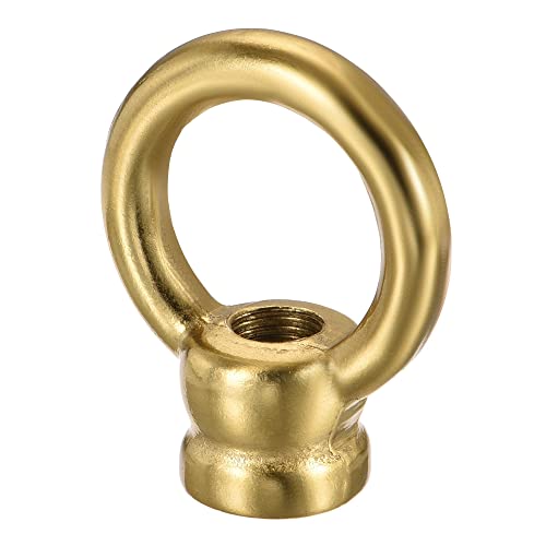 sourcing map Ösenmutter 50kg max. Belastung M10 Gewinde Ringform Weibliche Schlaufe für Hängelampe Kronleuchter Eisenbronze von sourcing map