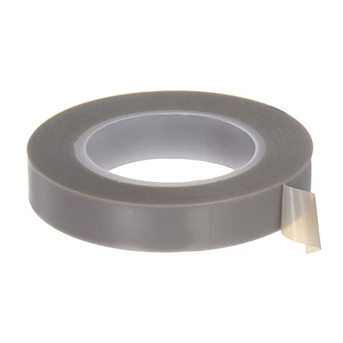 sourcing map PTFE Folie Klebeband Rolle 0.4" x33Ft Hoch Temperatur Klebeband 0.13mm Dicke mit Einseitig Kleber für Vakuum Versiegelungsgerät Hand Impuls Versiegler Grau von sourcing map