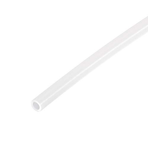 sourcing map PTFE-Schlauchschlauch Hochtemperatur-Schlauchrohr Multifunktionale Isolierung 3 mm Innen Dmr x 5 mm Außen Dmr x 4,92 Fuß Weiß von sourcing map