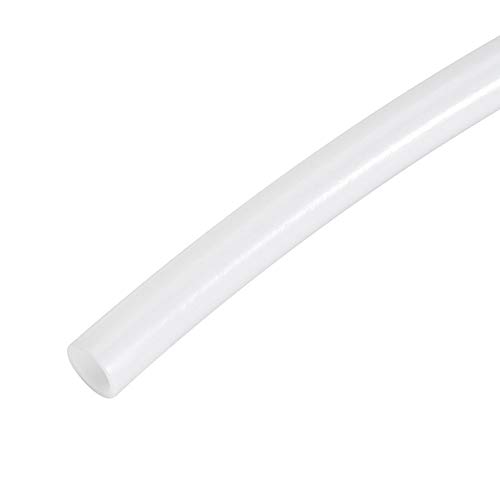 sourcing map PTFE-Schlauchschlauch Hochtemperatur-Schlauchrohr Multifunktionale Isolierung 8 mm Innen Dmr x 10 mm Außen Dmr x 4,92 Fuß Weiß von sourcing map