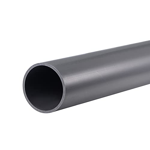 sourcing map PVC Rohr, Durchmesser 36mm Länge 0.35m Rund Kunststoffrohr für Garten, Aquarium, Wasserleitung, Kabelkanal, lüftungsrohr (Hellgrau) von sourcing map
