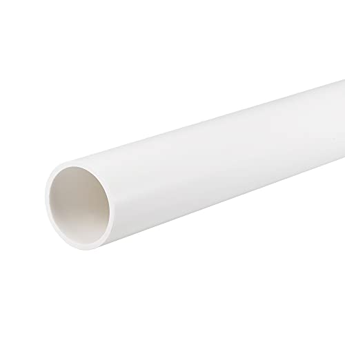 sourcing map PVC-Rohr, starr, rund, 28 mm Innendurchmesser, 32 mm Außendurchmesser, 0,65 m, Weiß von sourcing map