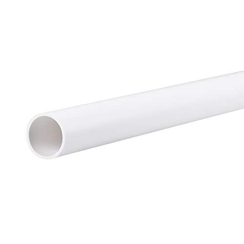 sourcing map PVC Rohr Rund starre Kunststoffrohr 13mm ID 15mm AD 500mm Weiß für Wasserrohr, Handwerk, Dekoration, Kabelmuffe von sourcing map