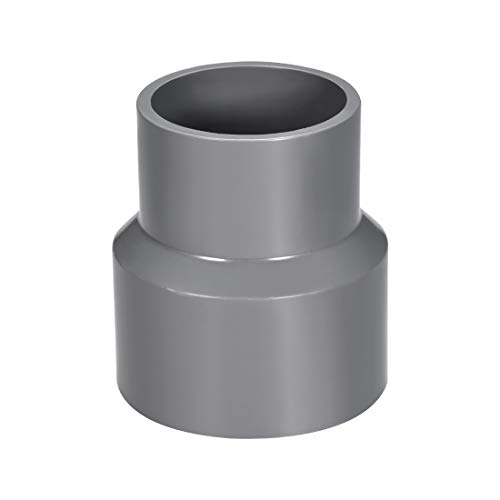 sourcing map PVC Verbindungsstück Wasseranschlüsse Kupplung 63mm x 50mm Grau von sourcing map