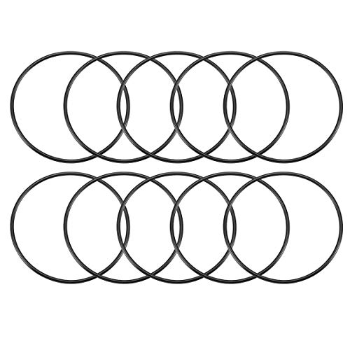 sourcing map Packung mit 10 Nitrilkautschuk metrische Gummiringe Dichtung 75mm AD 70mm ID 2,5mm Breite von uxcell