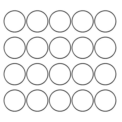 sourcing map Packung mit 20 Gummi O Ringe 40mm AD 37mm ID 1,5mm Breite Metrisch Dichtung von uxcell