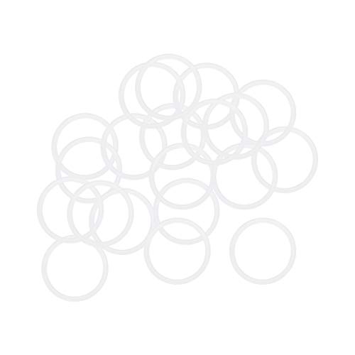 sourcing map Packung mit 20 Silikon Dichtring VMQ O-Ring für Kompressor Tür Fenster Reparatur 20mm Außendmr. 17mm Innendmr. 1,5mm Breite weiß sourcing map Packung mit 20 Silikon Dichtring VMQ O-Ring für Kompressor Tür Fenster Reparatur 20mm Außendmr. 17mm Innendmr. 1,5mm Breite weiß von sourcing map