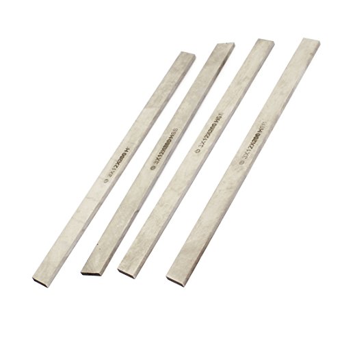 sourcing map Packung mit 4 Maschinen Verschachtelung Metall Drehmaschine HSS Werkzeug Set 3 mm x 12 mm 4 x 200 von uxcell