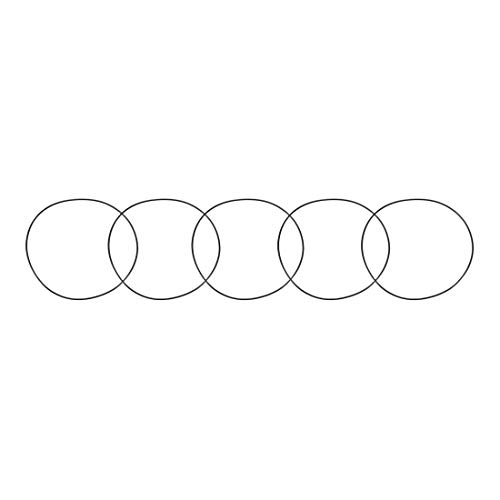 sourcing map Packung mit 5 Nitrilkautschuk O-Ringe 125mm OD 121mm ID 2mm Breite metrische Dichtung von uxcell