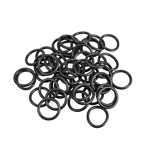 sourcing map Packung mit 50 Gummi O Ringe 13mm AD 10mm ID 1,5mm Breite Metrische Dichtung Dichtungsring Dichtungen von sourcing map