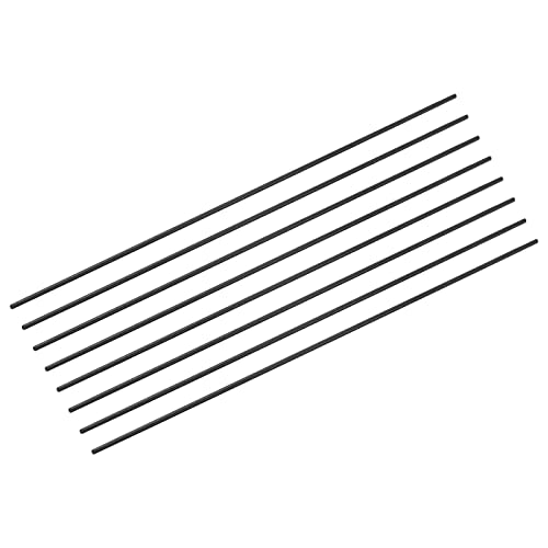 sourcing map Packung von 8 Kohlefaser Stange 1.5mm x 150mm für RC Flugzeug DIY Werkzeug Flügelrohr Quadcopter Arm Rundstäbe von sourcing map