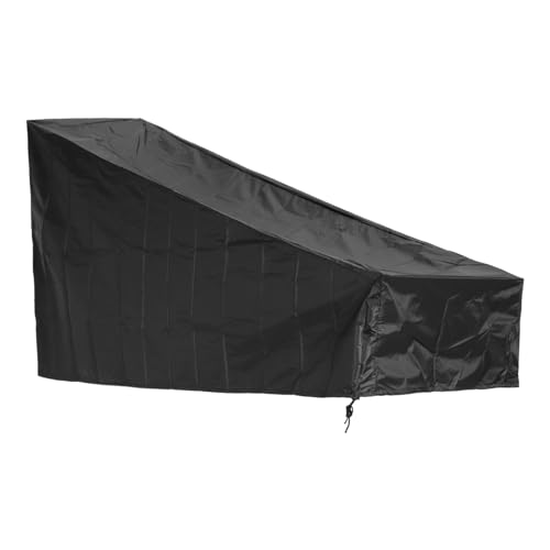 sourcing map Push Rasenmäherabdeckung, 190,5 cm L x 48,3 cm B x 99,1 cm H, wasserdichte Outdoor-Rasenmäherabdeckung, universelle Passform mit Kordelzug, Schwarz von sourcing map