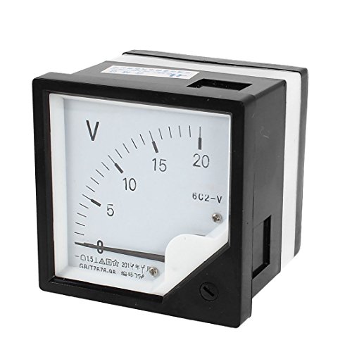 sourcing map Quadratische Schalttafel Montageschaufel 0-20V DC Analoges Voltmeter 80 mm x 80 mm sourcing map Quadratische Schalttafel Montageschaufel 0-20V DC Analoges Voltmeter 80 mm x 80 mm von sourcing map