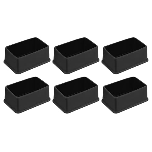 sourcing map Quadratische Stuhlbeinkappen aus PVC, 75 mm x 45 mm Außendurchmesser, Schwarz, Möbelfüße, Tischfußabdeckungen, Bodenschoner für Terrasse, Tisch, Schrank, Bett, Möbel, 6 Stück sourcing map Quadratische Stuhlbeinkappen aus PVC, 75 mm x 45 mm Außendurchmesser, Schwarz, Möbelfüße, Tischfußabdeckungen, Bodenschoner für Terrasse, Tisch, Schrank, Bett, Möbel, 6 Stück von sourcing map