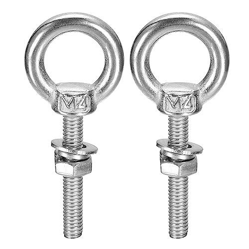 sourcing map Ringschraube, 2 Sets M4 x 25 mm Ringschraube mit Mutter Unterlegscheibe 304 Edelstahl Schulter Hebering Augenschraube zum Aufhängen von Gegenständen sourcing map Ringschraube, 2 Sets M4 x 25 mm Ringschraube mit Mutter Unterlegscheibe 304 Edelstahl Schulter Hebering Augenschraube zum Aufhängen von Gegenständen von sourcing map