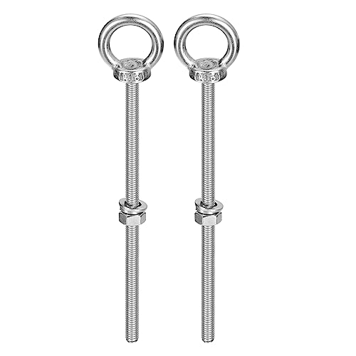 sourcing map Ringschraube, 2 Sets M6 x 120 mm Ringschraube mit Mutter Unterlegscheibe 304 Edelstahl Schulter Hebering Augenschraube zum Aufhängen von Gegenständen sourcing map Ringschraube, 2 Sets M6 x 120 mm Ringschraube mit Mutter Unterlegscheibe 304 Edelstahl Schulter Hebering Augenschraube zum Aufhängen von Gegenständen von sourcing map