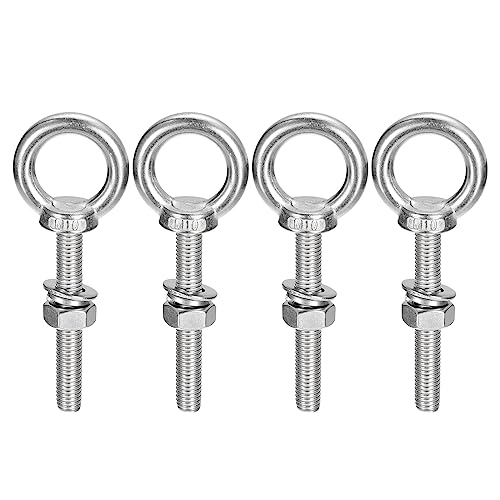 sourcing map Ringschraube, 4 Sets M10 x 70 mm Ringschraube mit Mutter Unterlegscheibe 304 Edelstahl Schulter Hebering Augenschraube zum Aufhängen von Gegenständen sourcing map Ringschraube, 4 Sets M10 x 70 mm Ringschraube mit Mutter Unterlegscheibe 304 Edelstahl Schulter Hebering Augenschraube zum Aufhängen von Gegenständen von sourcing map